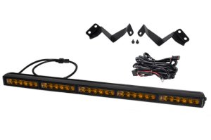 Toyota Tacoma LED Light Bar Kit - Front - Diode Dynamics - SS30 Stealth - Amber - `16-`23